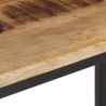 Stolik konsolowy, 70x35x70 cm, surowe drewno mango