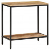 Stolik konsolowy, 70x35x70 cm, surowe drewno mango