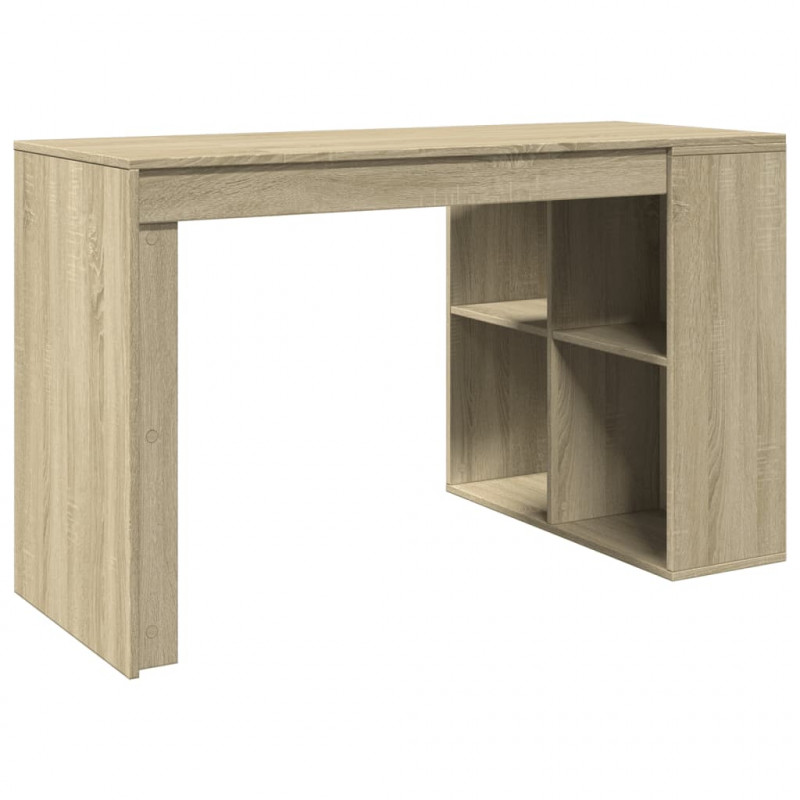 Biurko, dąb sonoma, 123,5x73,5x75 cm, materiał drewnopochodny