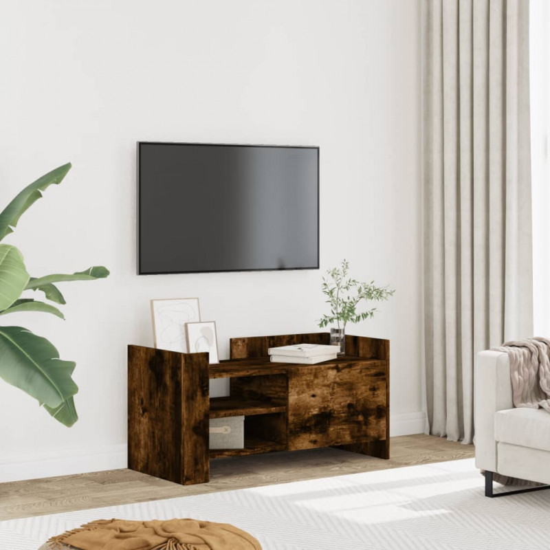 Szafka pod TV, przydymiony dąb, 80x35x40 cm