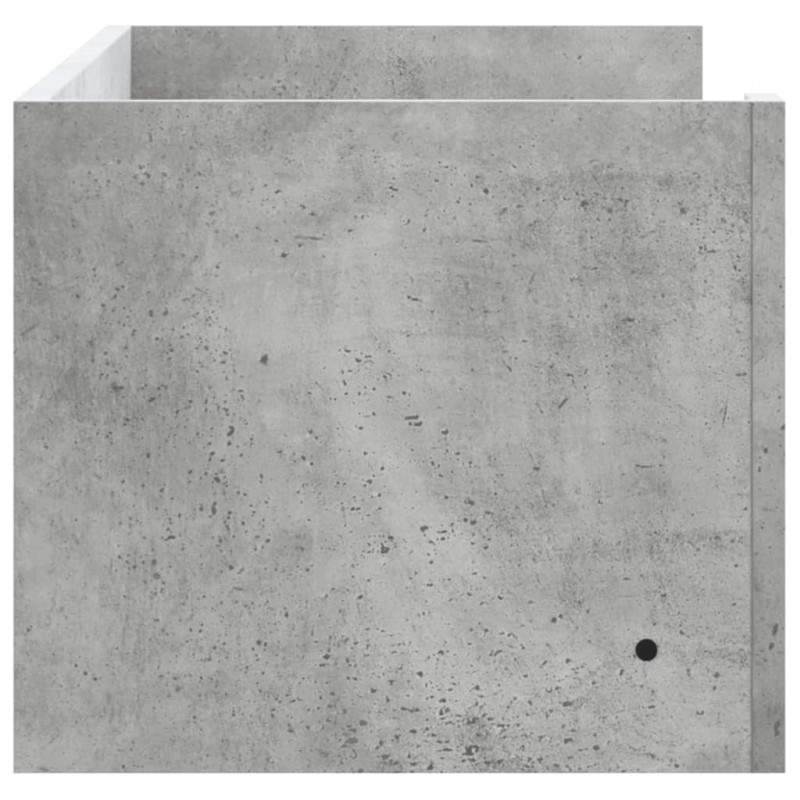 Półka ścienna, szarość betonu, 100x35x30,5 cm