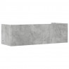 Półka ścienna, szarość betonu, 100x35x30,5 cm