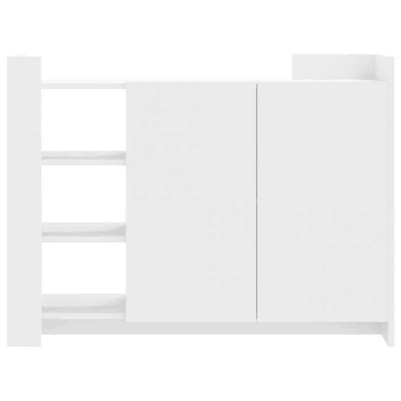 Szafka, biała, 100x35x75 cm, materiał drewnopochodny