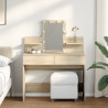 Toaletka z oświetleniem LED, dąb sonoma, 100x40x130 cm