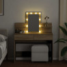 Toaletka z oświetleniem LED, dąb sonoma, 100x40x130 cm