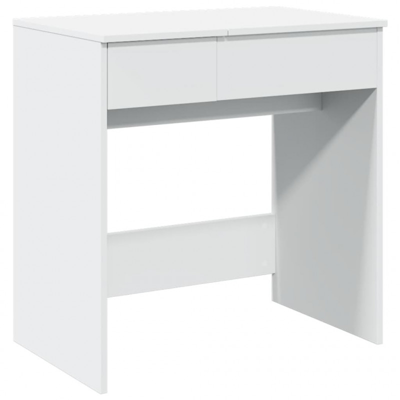 Toaletka z lustrem, biała, 73x46,5x120 cm
