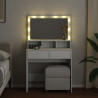 Toaletka z LED, biała, 80x41x134,5 cm