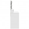 Toaletka z LED, biała, 80x41x134,5 cm