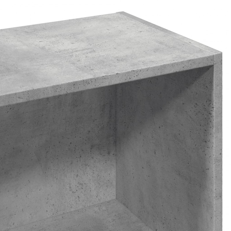 Regał, szarość betonu, 57x28,5x174 cm, materiał drewnopochodny