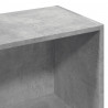Regał, szarość betonu, 57x28,5x174 cm, materiał drewnopochodny