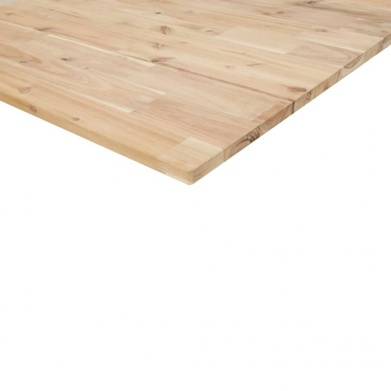 Półka ścienna pod umywalkę, stal i lite drewno akacjowe