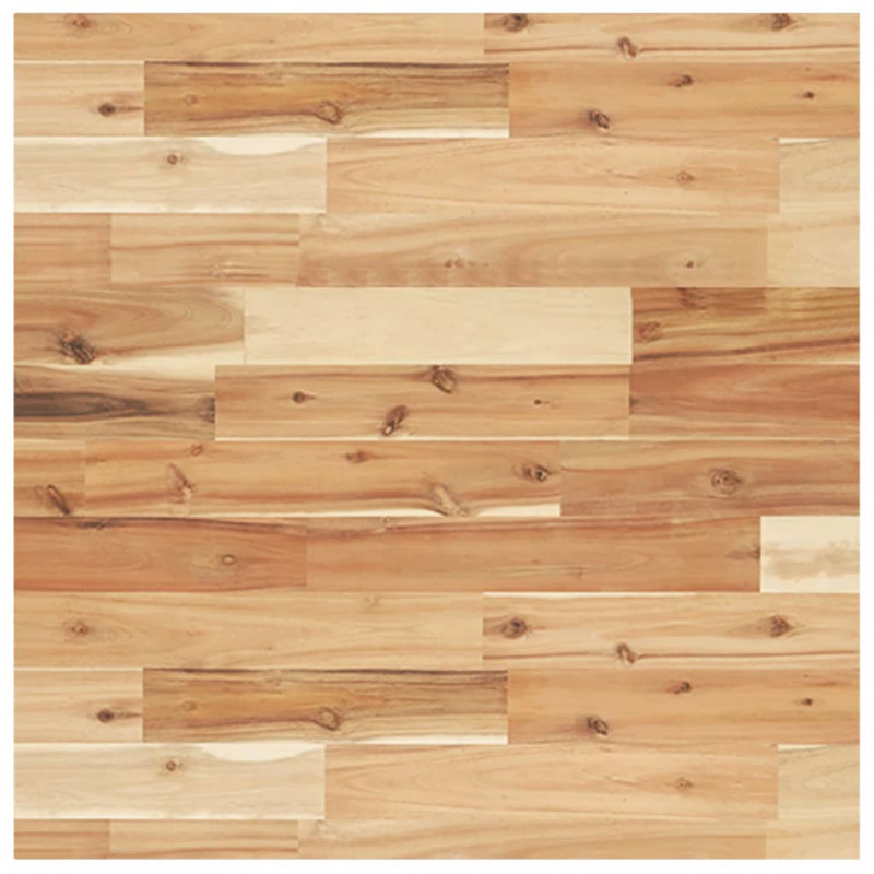 Półka ścienna pod umywalkę, stal i lite drewno akacjowe