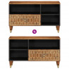 Szafka pod telewizor, 80x33x46 cm, lite drewno mango