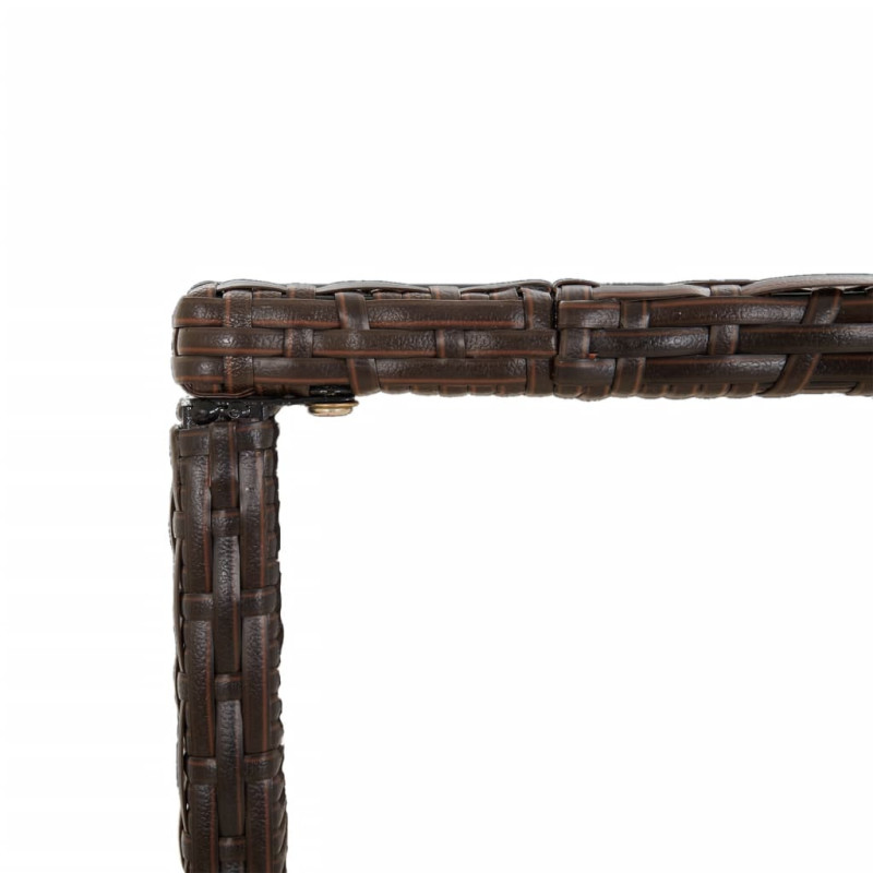 5-cz. zestaw mebli barowych do ogrodu, z poduszkami, brązowy