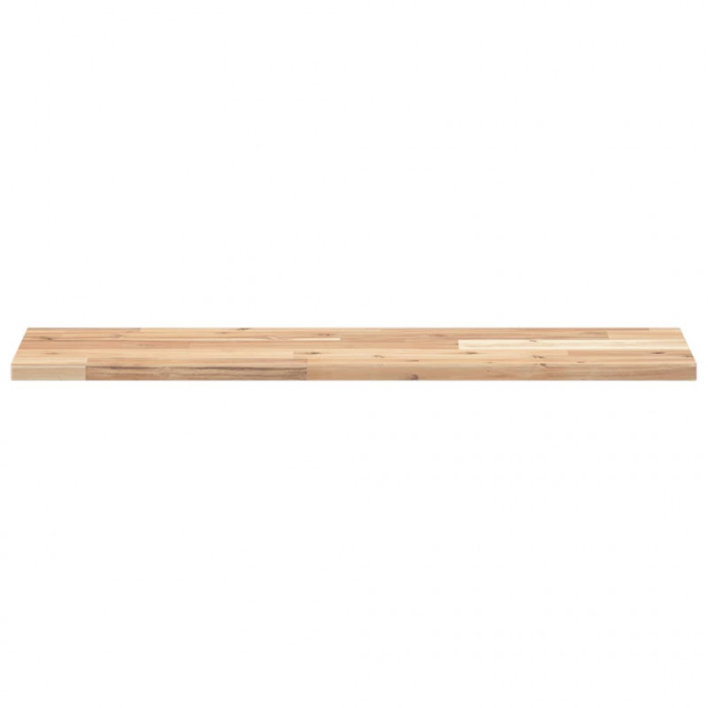 Półki ścienne, 3 szt., 100x20x2 cm, surowe lite drewno akacjowe