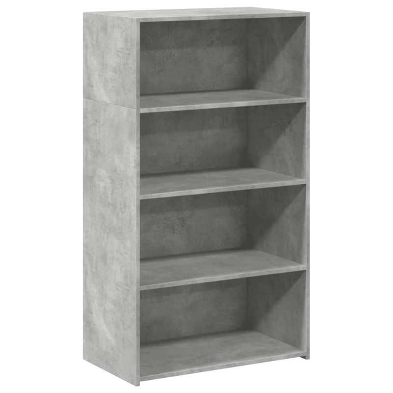 Wysoka szafka, szarość betonu, 70x41x124 cm