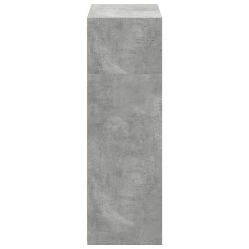 Wysoka szafka, szarość betonu, 70x41x124 cm