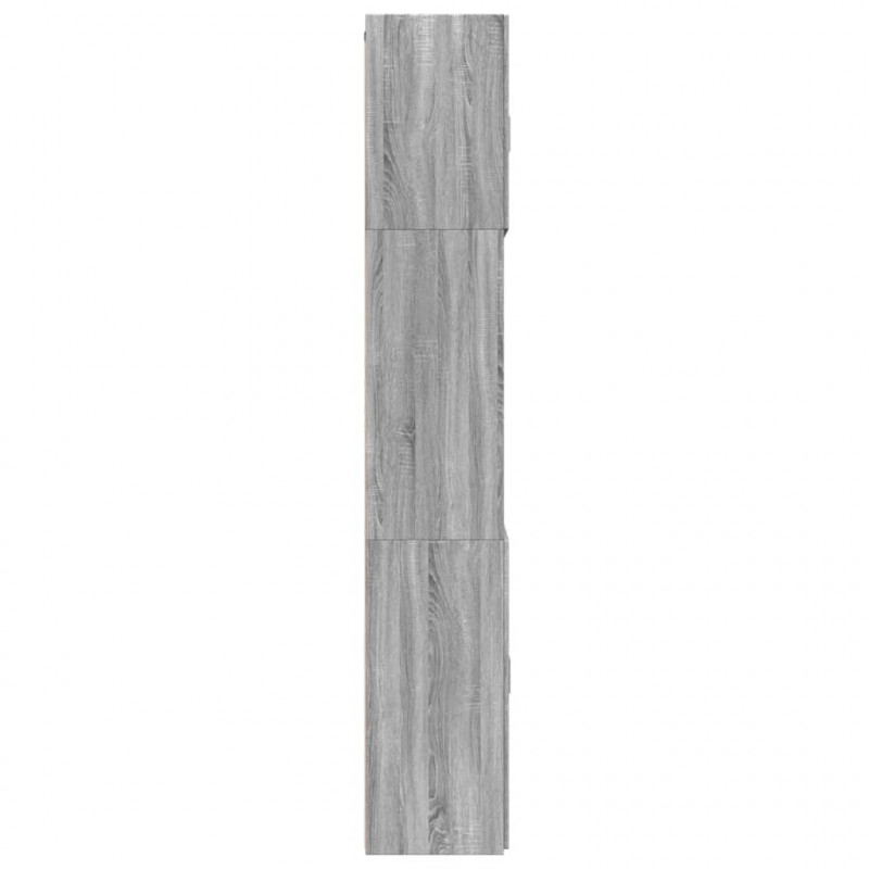 Wysoka szafka, szary dąb sonoma, 80x42,5x249 cm