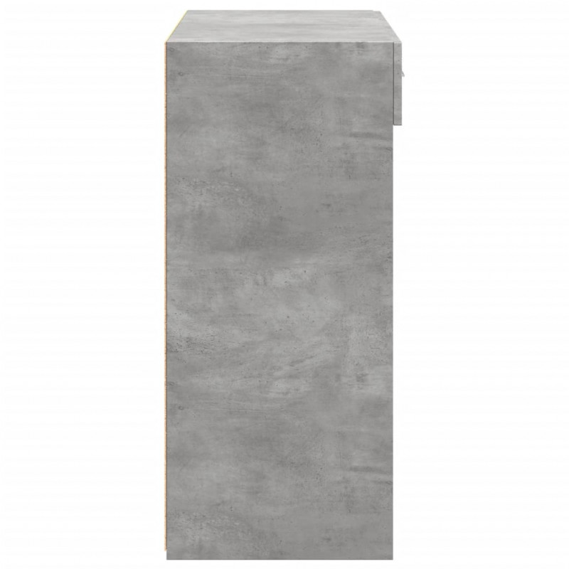 Szafka, szarość betonu, 80x42,5x93 cm, materiał drewnopochodny