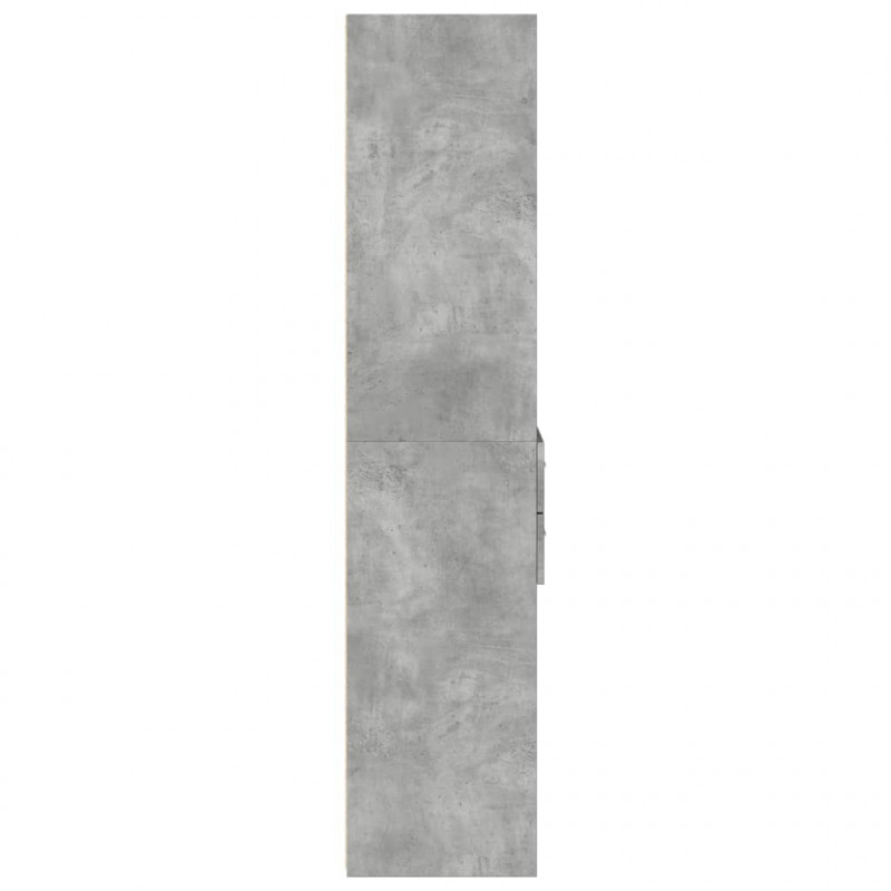Wysoka szafka, szarość betonu, 50x42,5x185 cm