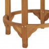 Stolik barowy, Ø 60 cm, lite drewno tekowe