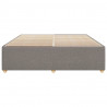 Rama łóżka bez materaca, taupe, 180x200 cm, obita tkaniną