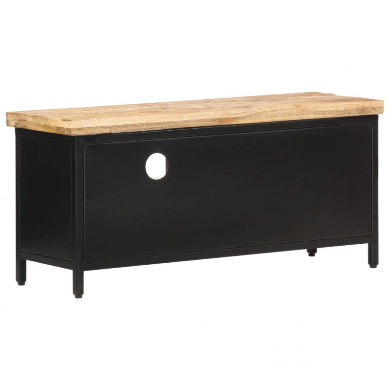 Szafka pod TV, 90x30x41 cm, surowe drewno mango