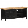 Szafka pod TV, 90x30x41 cm, surowe drewno mango