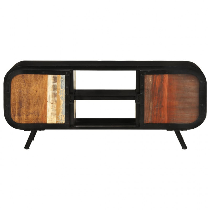 Szafka pod TV, 110x30x45 cm, lite drewno odzyskane