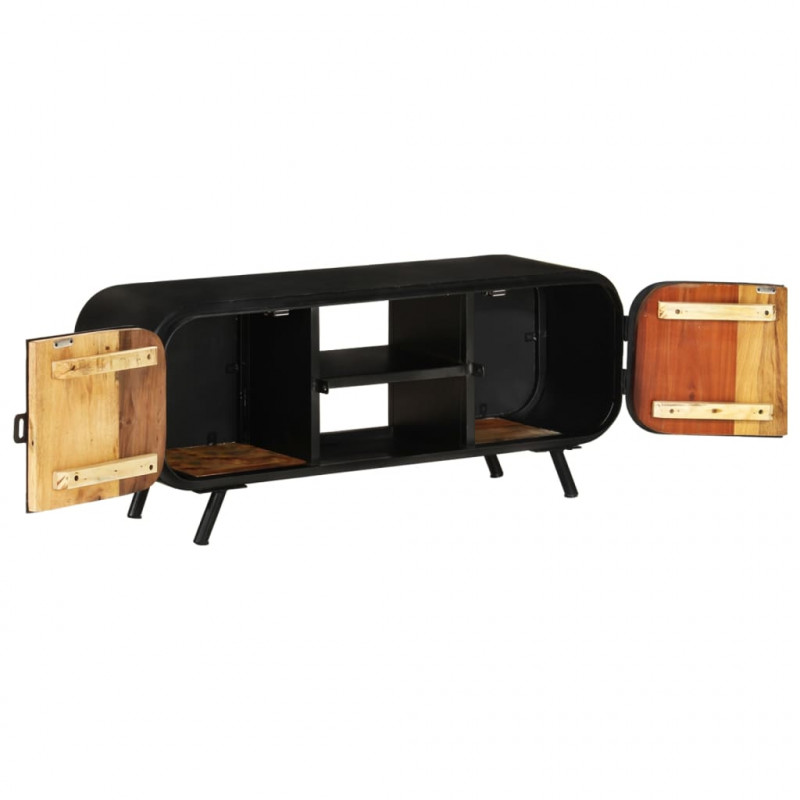 Szafka pod TV, 110x30x45 cm, lite drewno odzyskane
