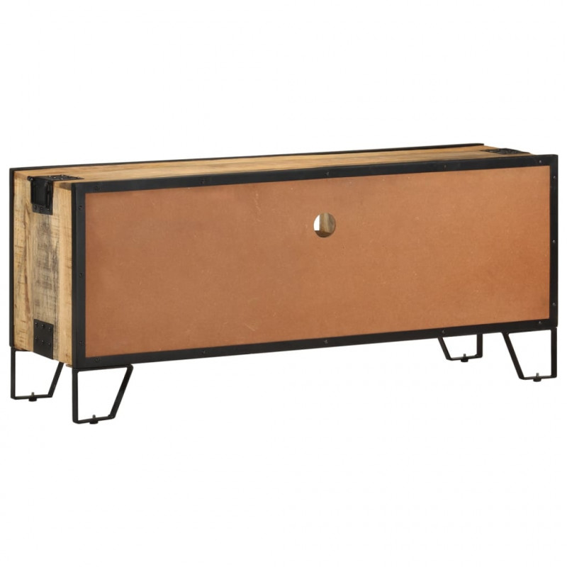 Szafka pod telewizor, 110x31x46 cm, surowe drewno mango