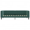 Sofa z materacem do spania, ciemnozielona, 80x200 cm, aksamit