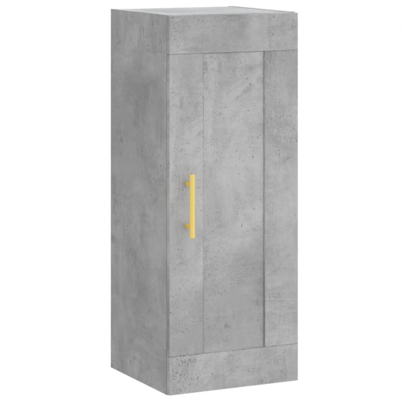 Wysoka szafka, szarość betonu, 34,5x34x180 cm