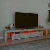 Szafka pod TV z oświetleniem LED, szarość betonu, 230x36,5x40cm