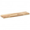 Półki ścienne, 3 szt., 80x20x4 cm, surowe lite drewno akacjowe