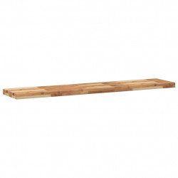 Półki ścienne, 2 szt., 140x30x4 cm, olejowane drewno akacjowe