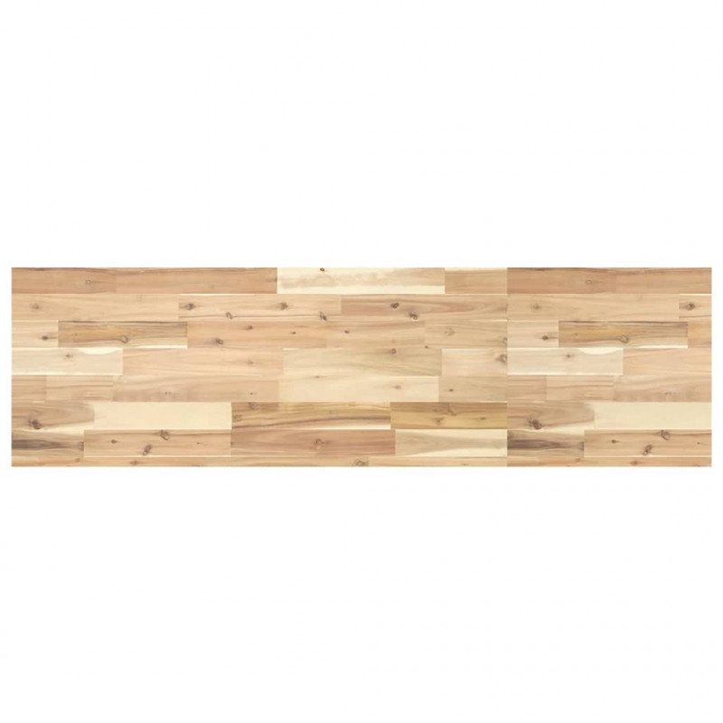 Półki ścienne, 2 szt., 120x40x4 cm, surowe lite drewno akacjowe