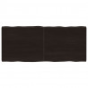 Blat ciemnobrązowy 140x60x(2-4) cm drewno z naturalną krawędzią