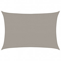 Żagiel przeciwsłoneczny, 160 g/m², jasnoszary, 3,5x5 m, HDPE
