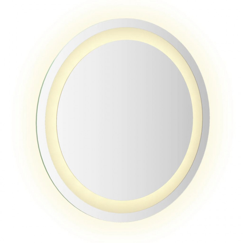 Lustro łazienkowe z LED, okrągłe, 40 cm
