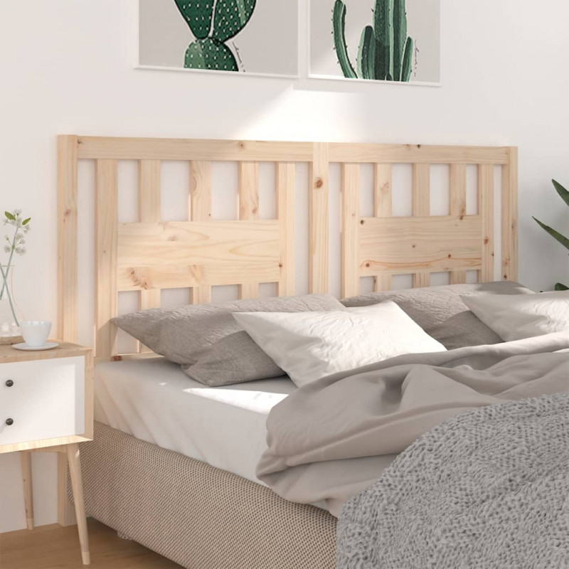 Wezgłowie łóżka, 126x4x100 cm, lite drewno sosnowe