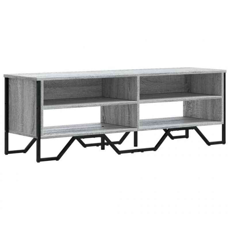 Szafka pod TV, szary dąb sonoma, 122x34x41 cm