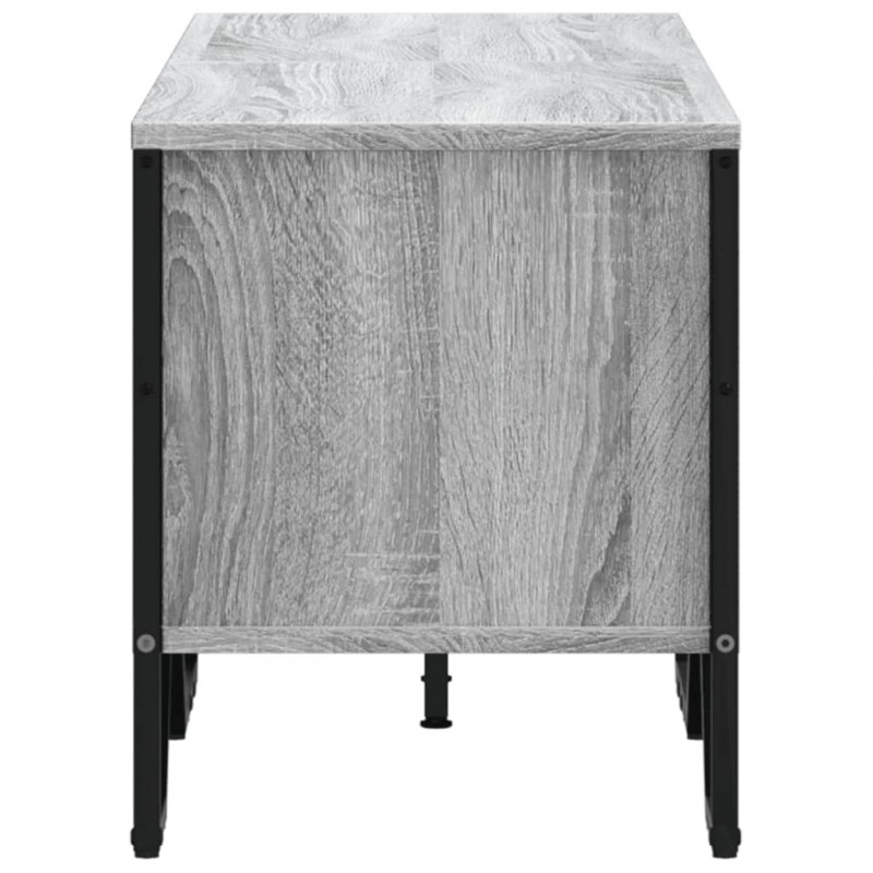 Szafka pod TV, szary dąb sonoma, 122x34x41 cm