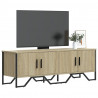 Szafka pod TV, dąb sonoma, 122x34x41 cm materiał drewnopochodny