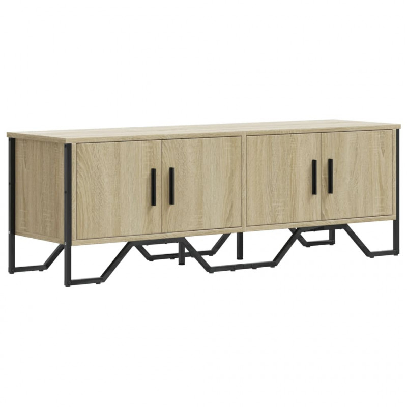 Szafka pod TV, dąb sonoma, 122x34x41 cm materiał drewnopochodny