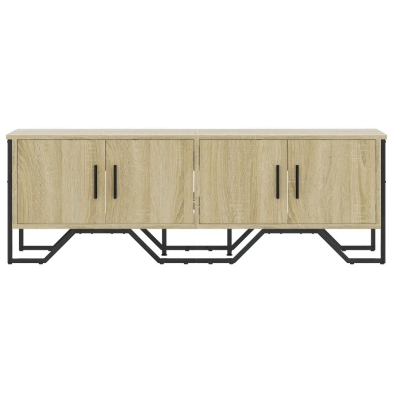 Szafka pod TV, dąb sonoma, 122x34x41 cm materiał drewnopochodny
