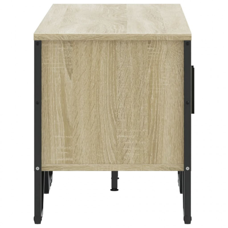 Szafka pod TV, dąb sonoma, 122x34x41 cm materiał drewnopochodny