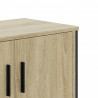 Szafka pod TV, dąb sonoma, 122x34x41 cm materiał drewnopochodny