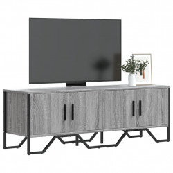 Szafka pod TV, szary dąb sonoma, 122x34x41 cm
