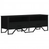 Szafka pod TV, czarna, 122x34x41 cm, materiał drewnopochodny